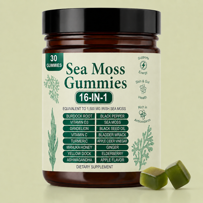 Sea Moss 16-in-1 Gummies - For Blood Pressure Balance & Heart Health
