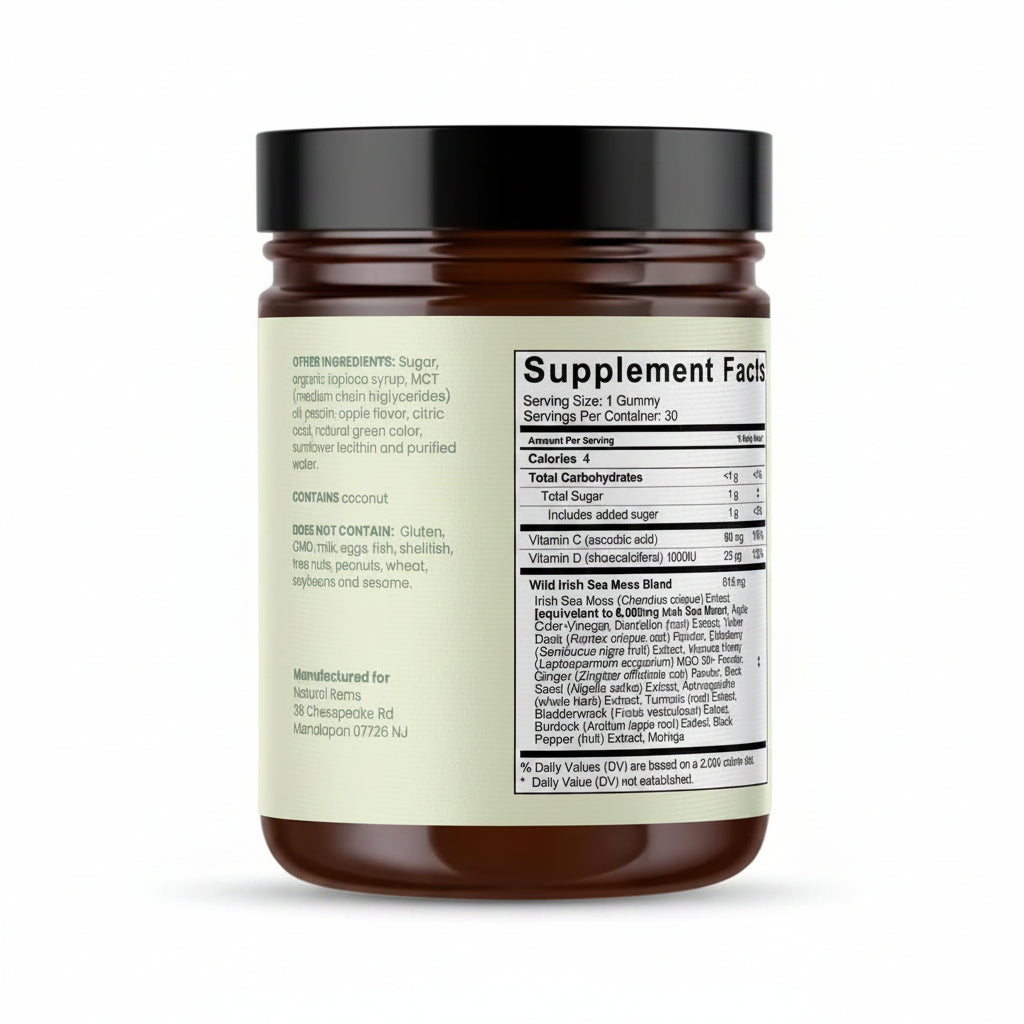Sea Moss 16-in-1 Gummies - For Blood Pressure Balance & Heart Health